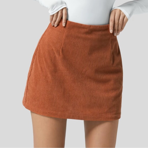 2 for 1 Deal-  Brown Corduroy Mini Skirts - Picture 2 of 4